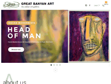 Tablet Screenshot of greatbanyanart.com